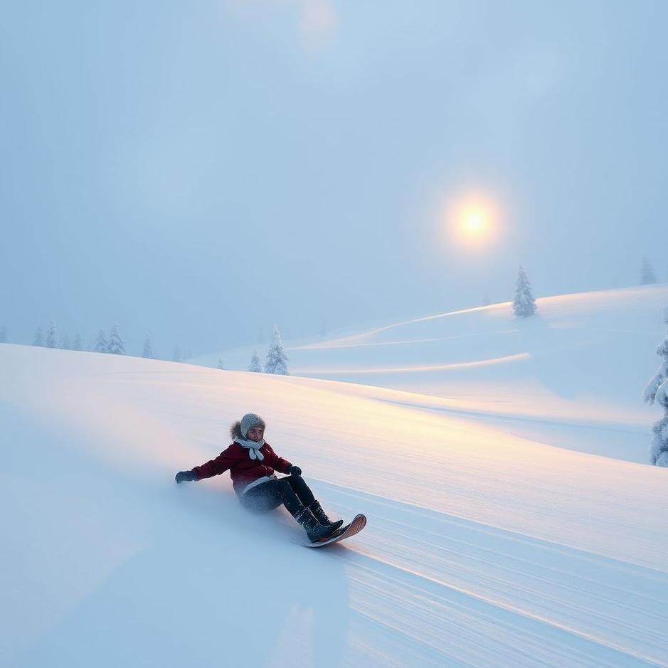 Dream : Sledding in a dream