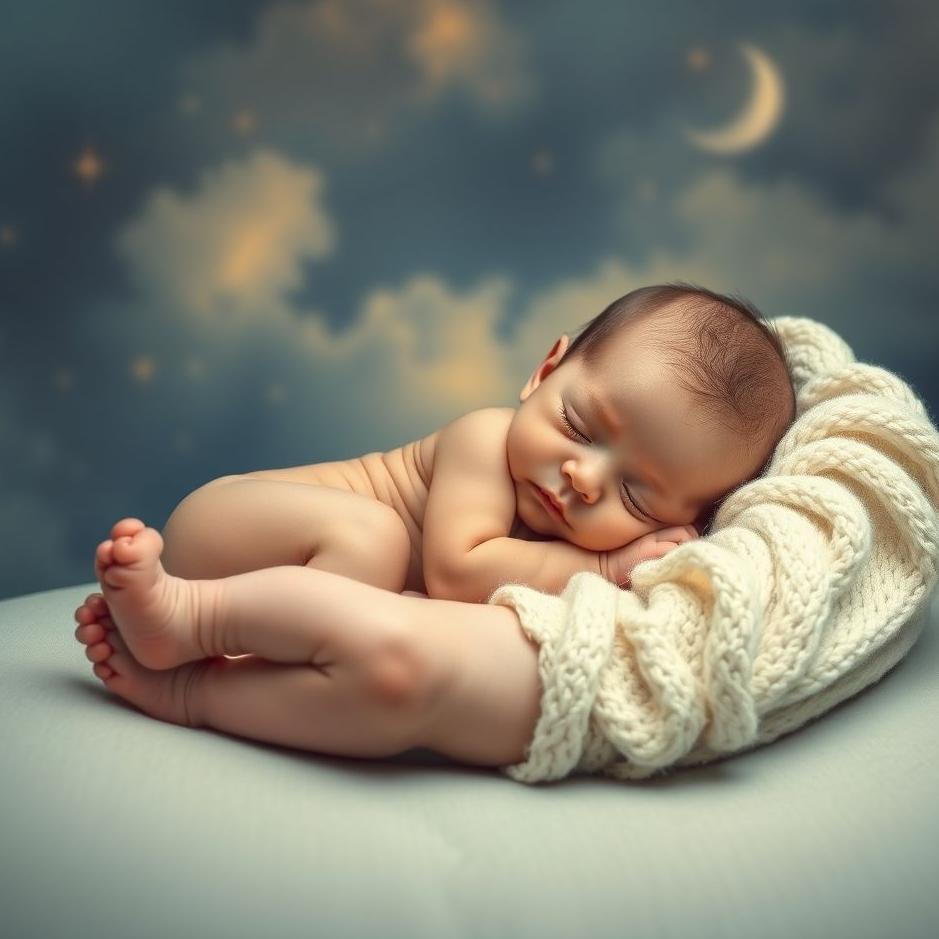 Dream : Sleeping baby on the foot of the dream