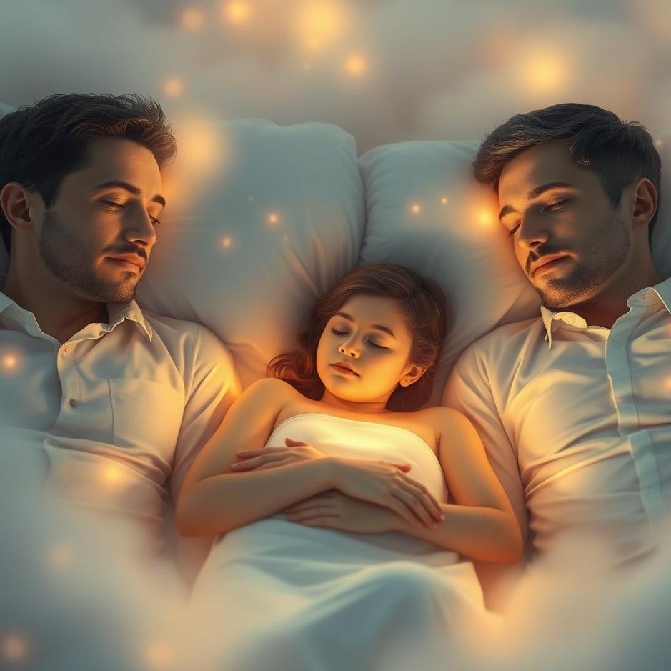 Dream : Sleeping between two men in a dream