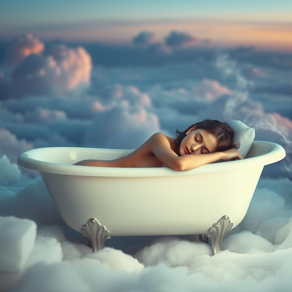 Dream : Sleeping in a bathtub in a dream