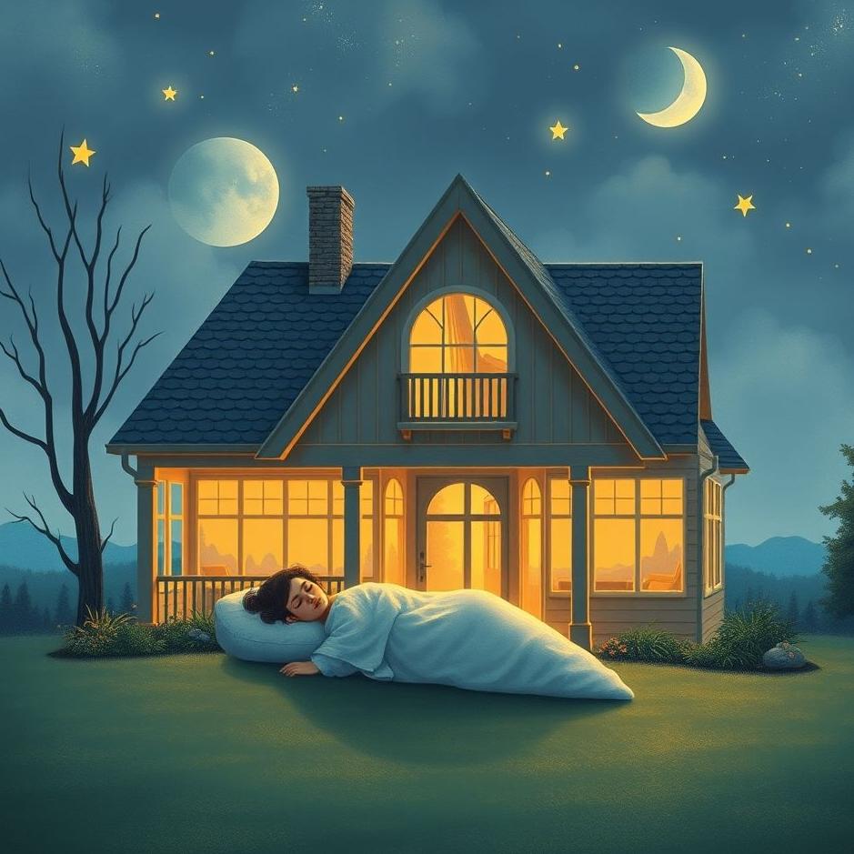 Dream : Sleeping in a beautiful house in a dream