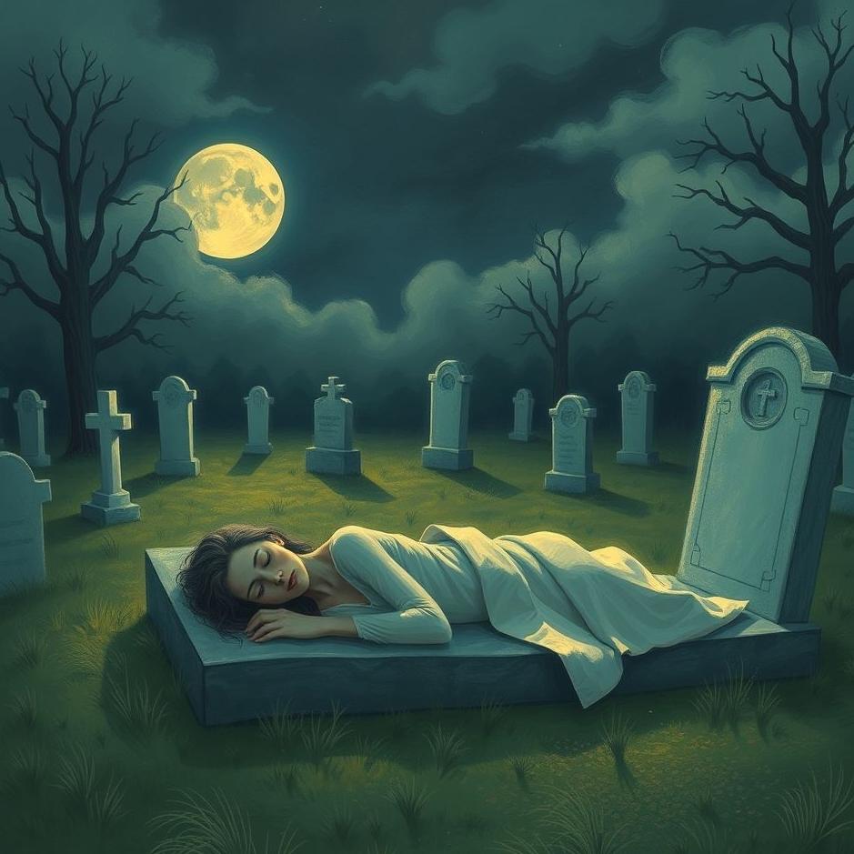 Dream : Sleeping in a cemetery in a dream