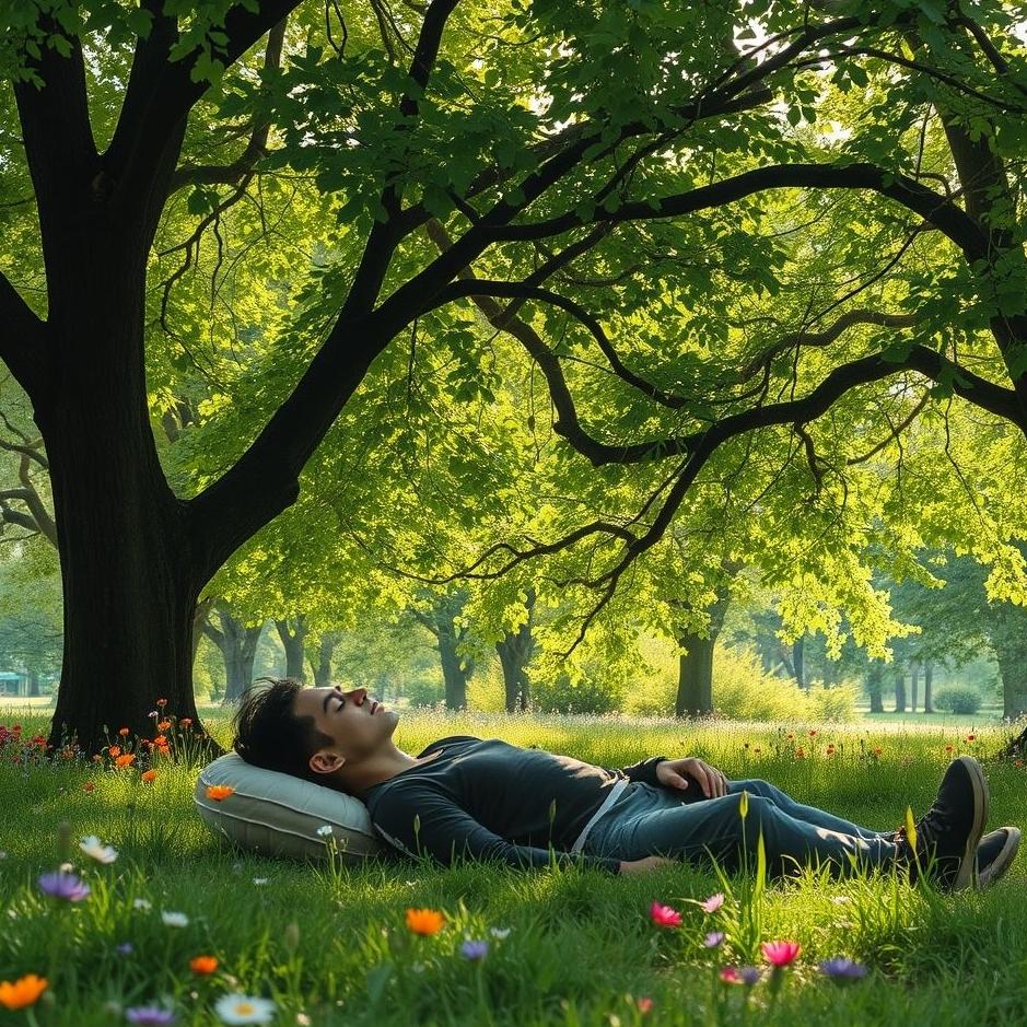 Dream : Sleeping in a park in a dream