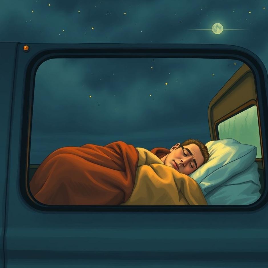 Dream : Sleeping in a truck in a dream