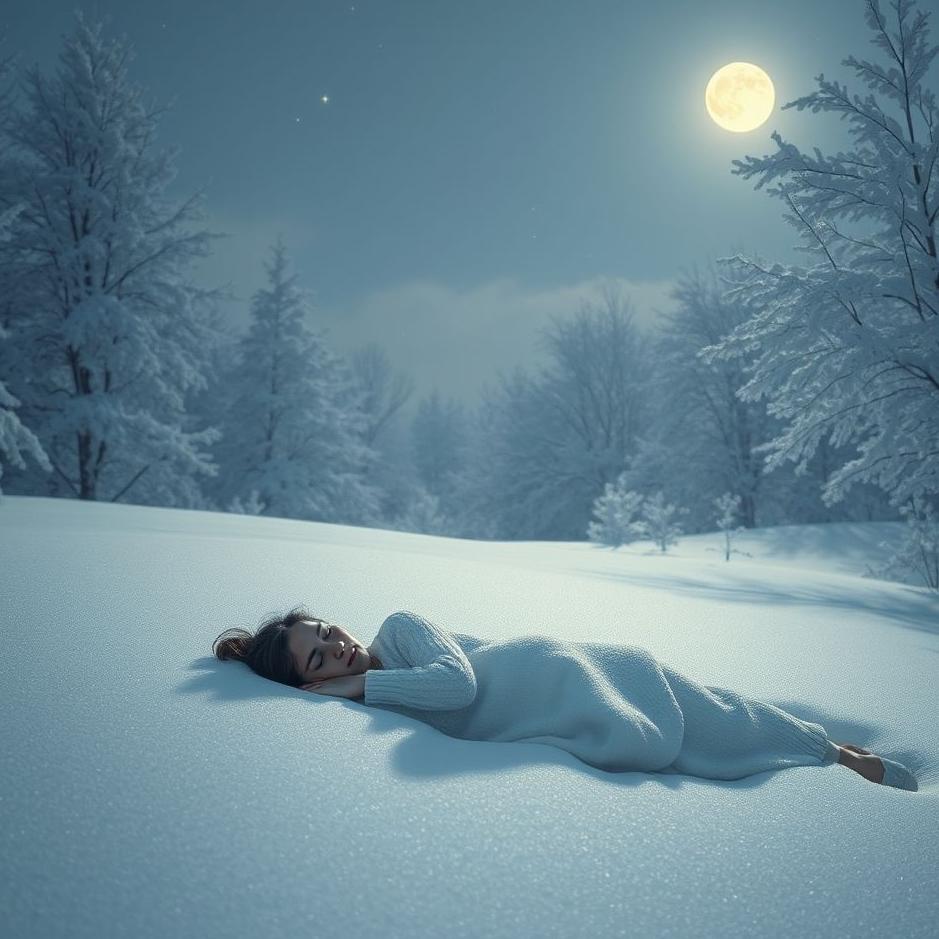 Dream : Sleeping in the snow in a dream