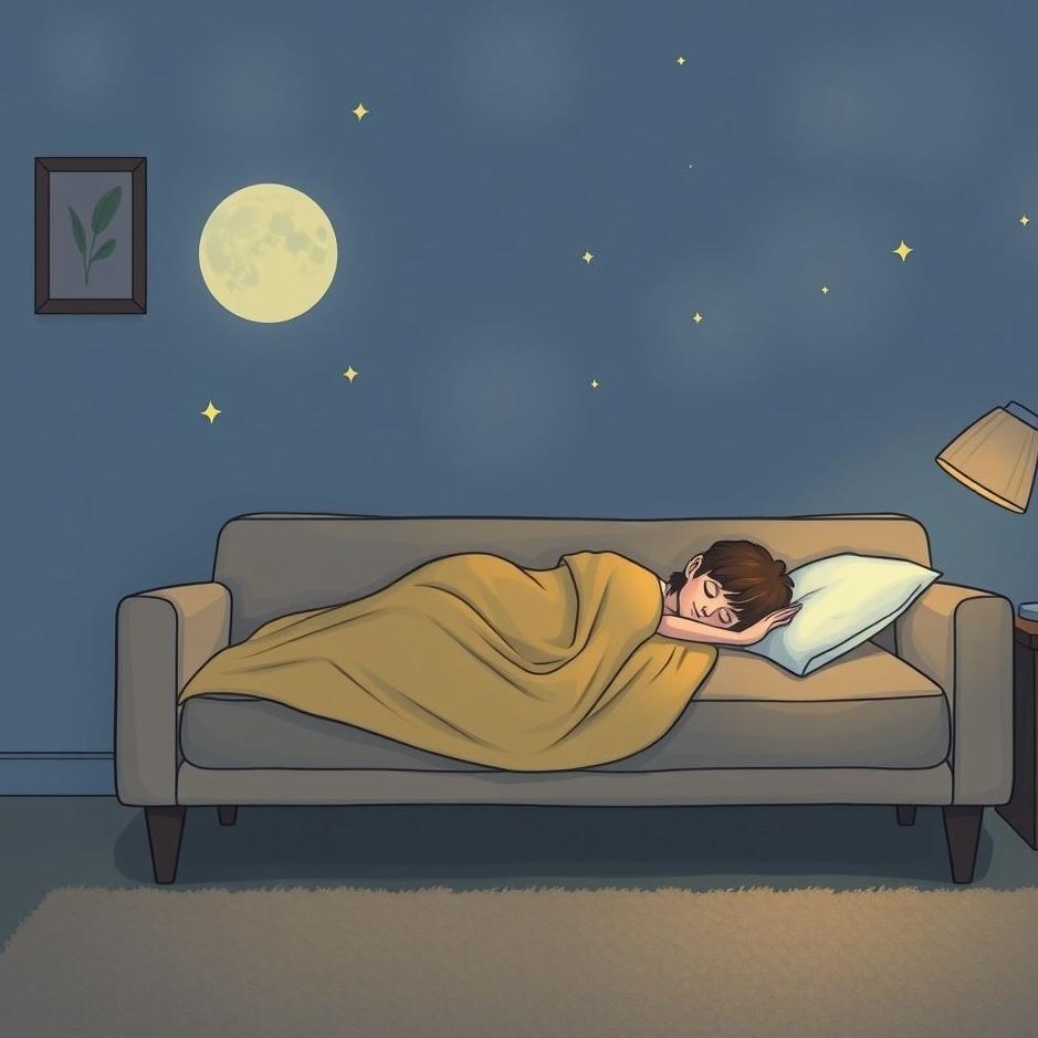 Dream : Sleeping on a sofa in a dream