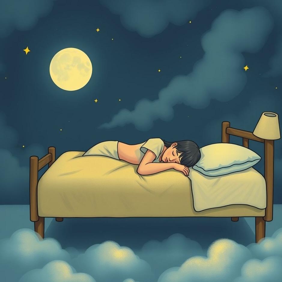 Dream : Sleeping on a table in a dream