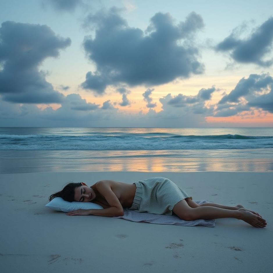 Dream : Sleeping on the beach in a dream