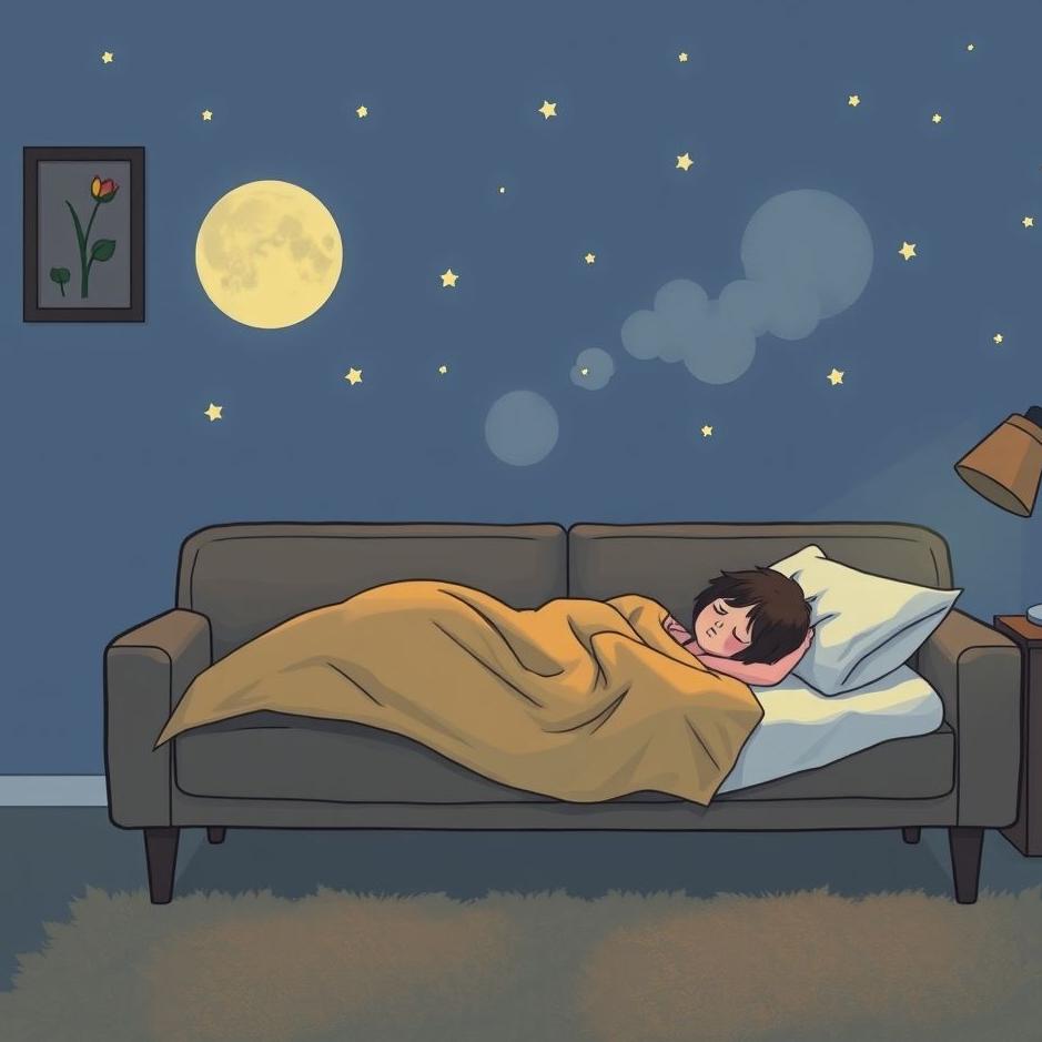 Dream : Sleeping on the couch in a dream