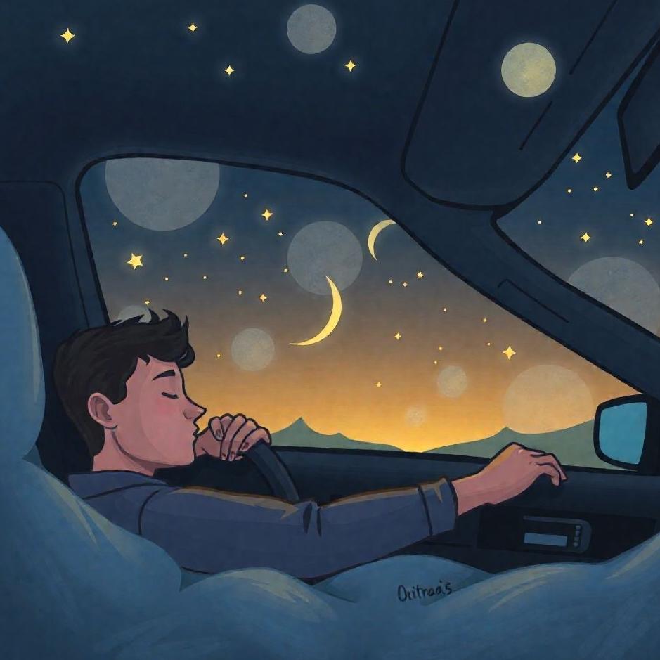 Dream : Sleeping when driving car in the dream