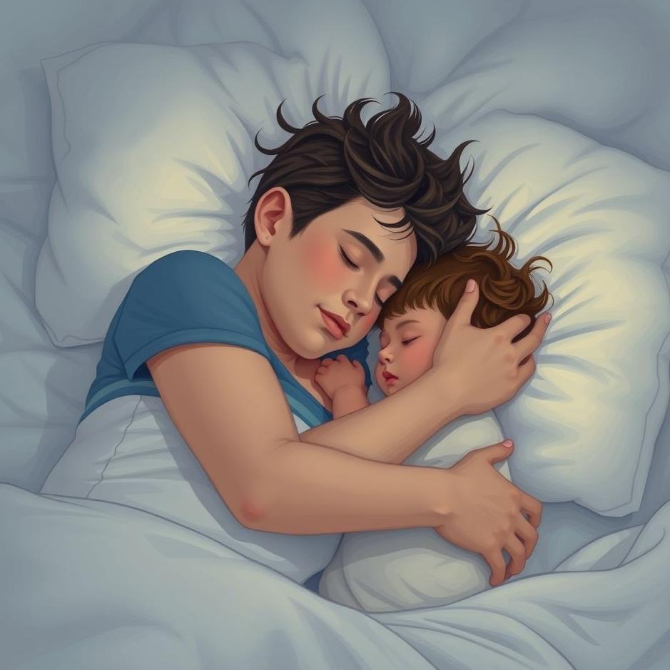 Dream : Sleeping while hugging in a dream