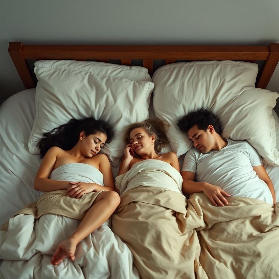 Dream : Sleeping with three people in a bed 