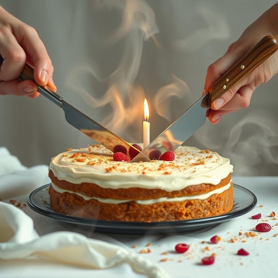 Dream : Slicing a cake in a dream