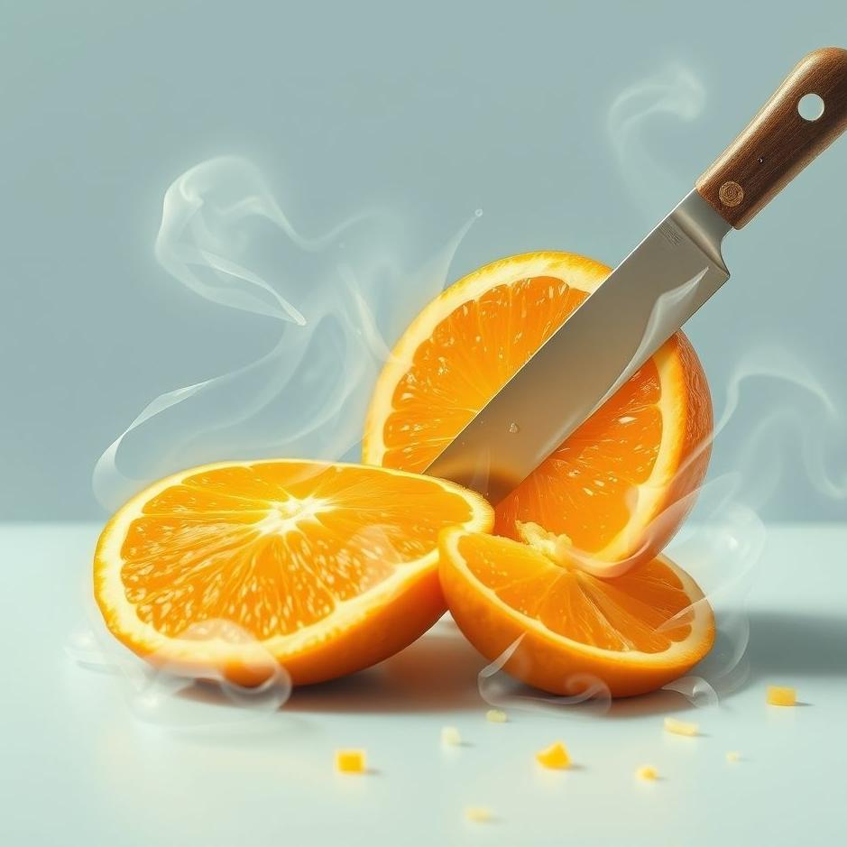 Dream : Slicing an orange in a dream