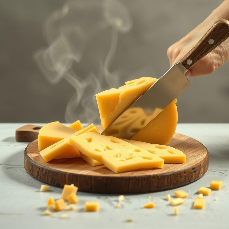 Dream : Slicing cheese in a dream