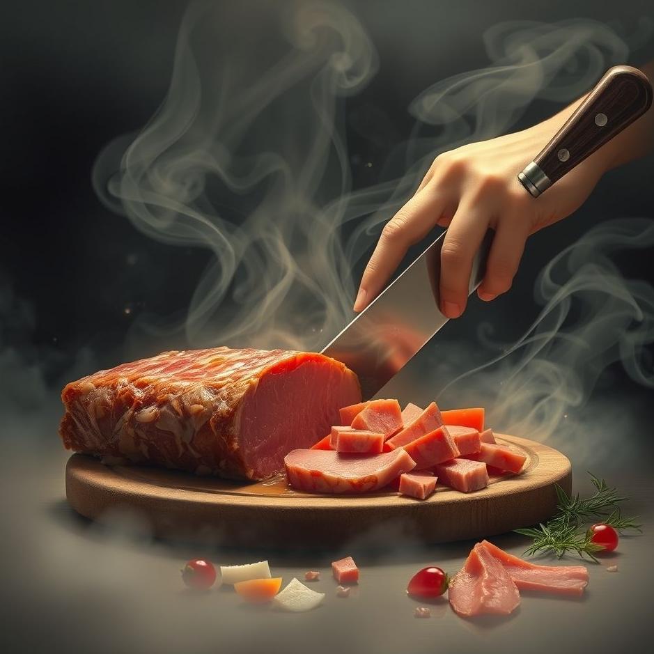 Dream : Slicing meat in a dream