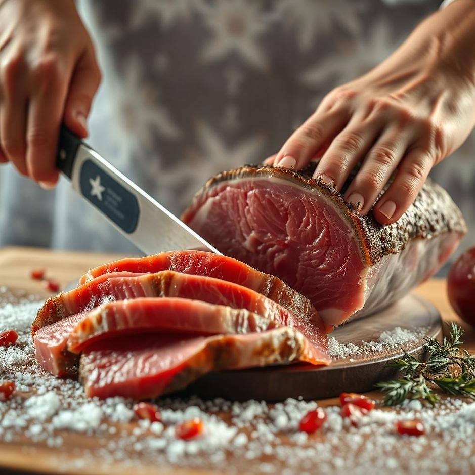 Dream : Slicing red meat in a dream