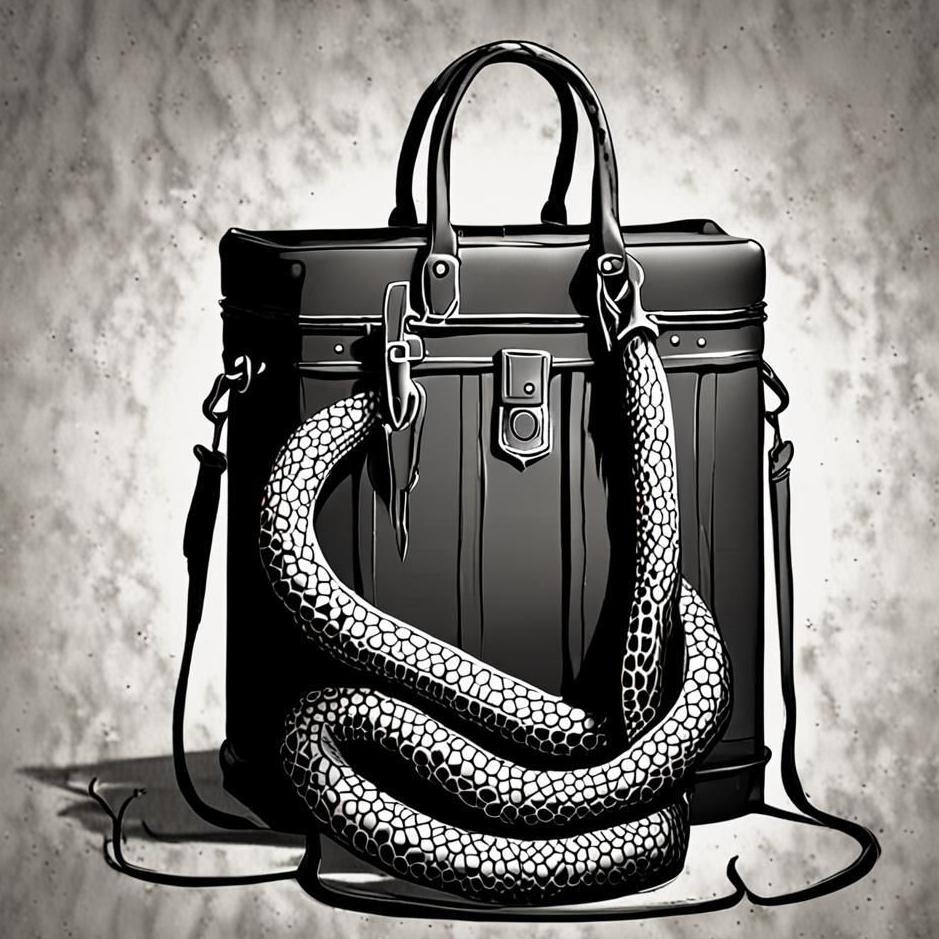 Dream : Slithering with a bag in a dream