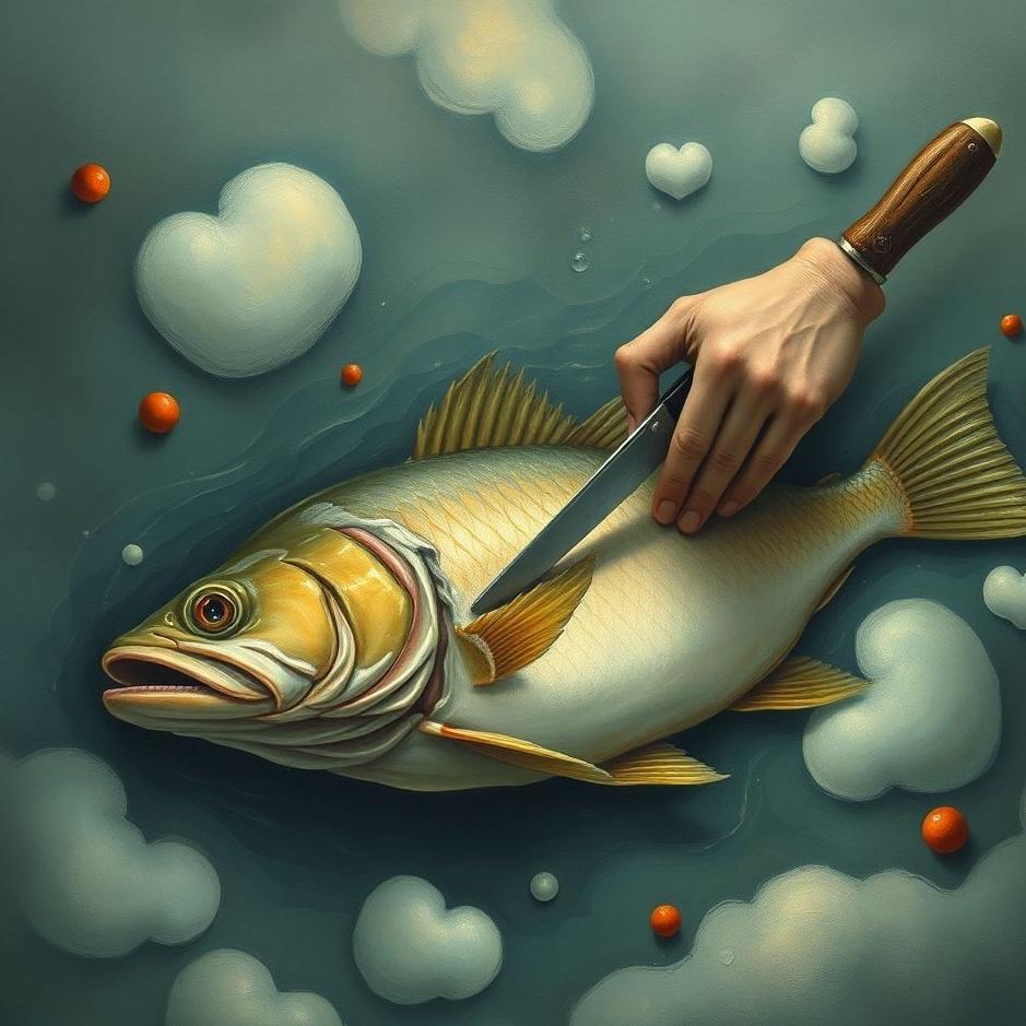 Dream : Slitting the belly of the fish in a dream