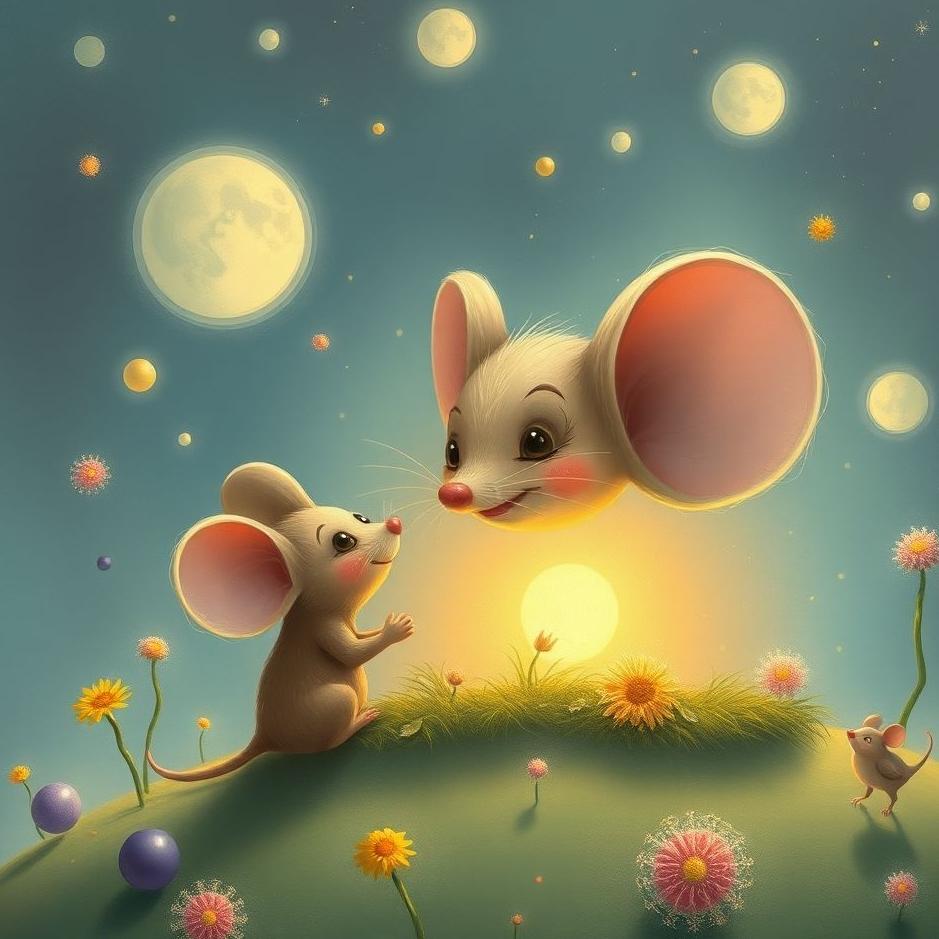 Dream : Small and big mouse in a dream