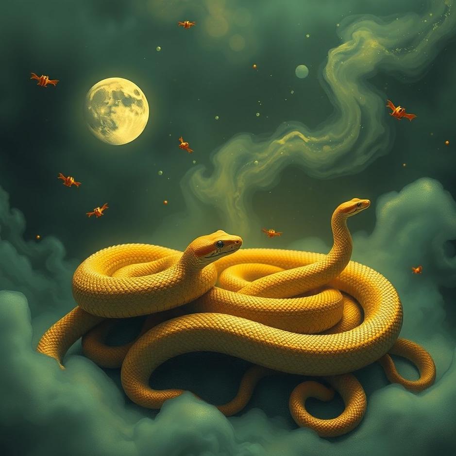 Dream : Small and many snakes in a dream