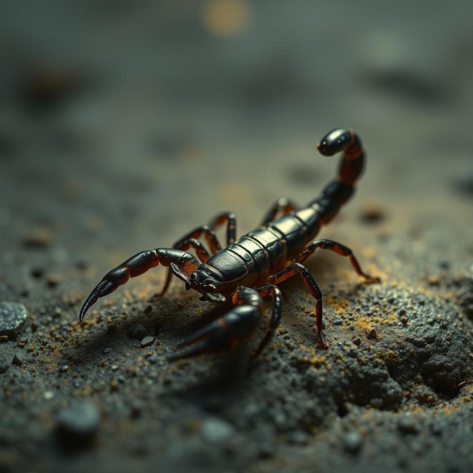 Dream : Small black scorpion in a dream