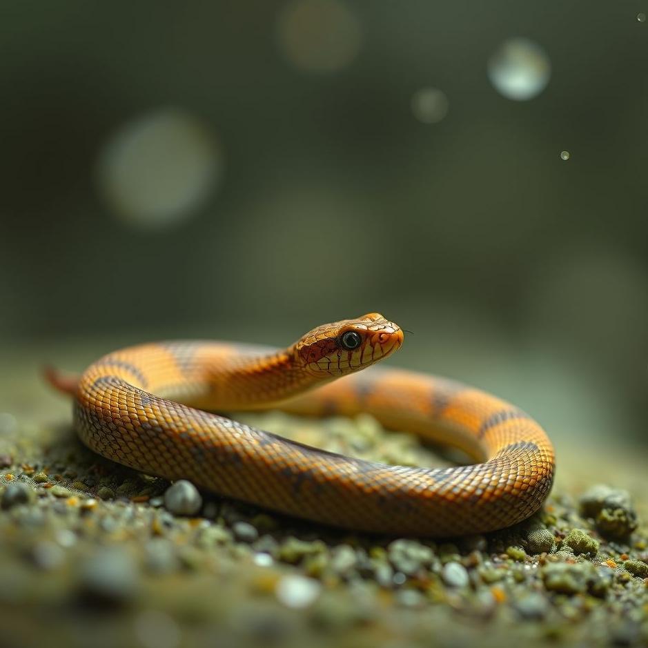 Dream : Small brown snake in a dream