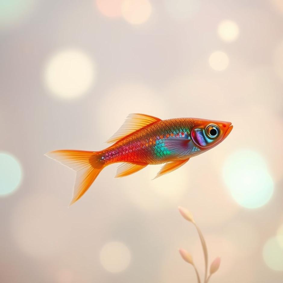 Dream : Small colored fish in a dream