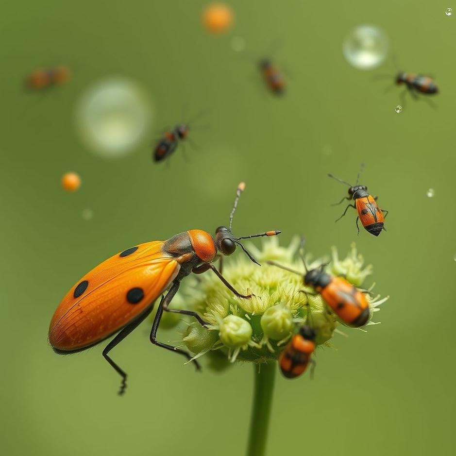 Dream : Small colored insects in a dream