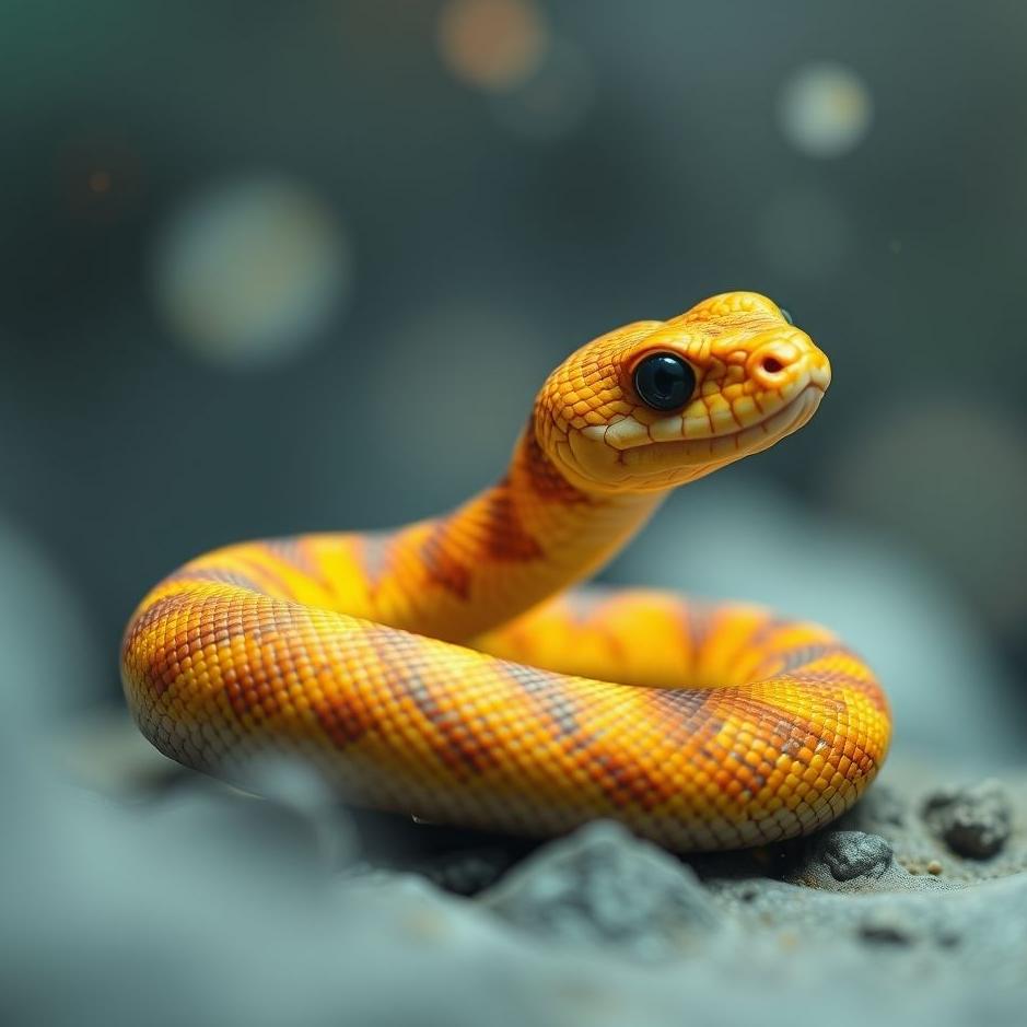 Dream : Small colored snake in a dream