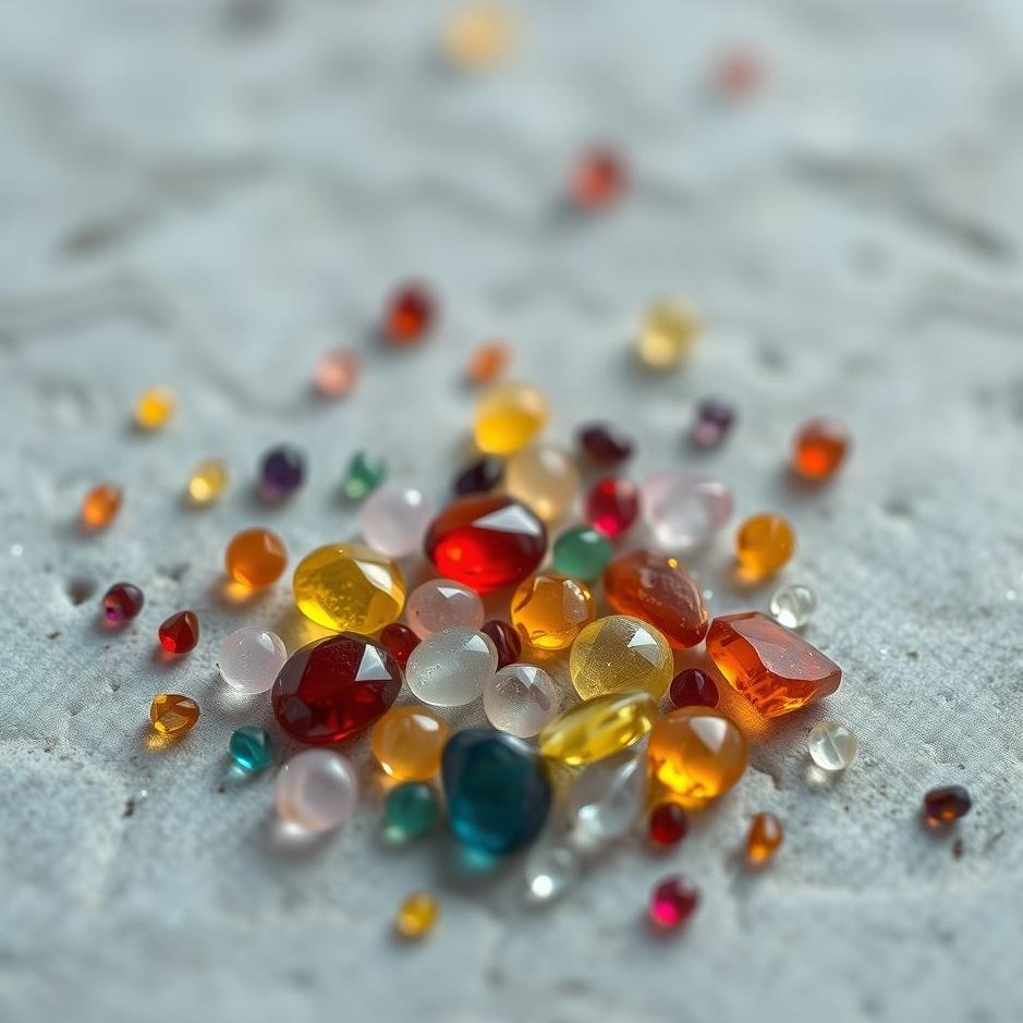 Dream : Small colored stones in a dream