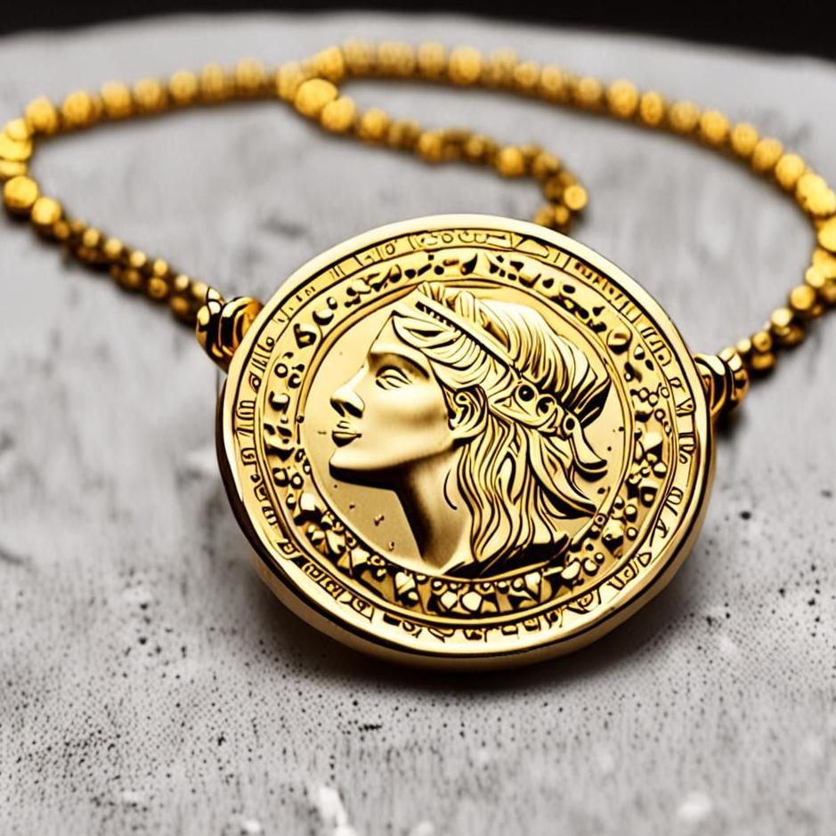 Dream : Small gold piece being worn in a dream