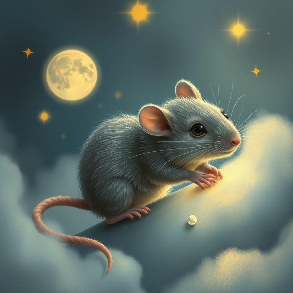 Dream : Small gray mouse in a dream