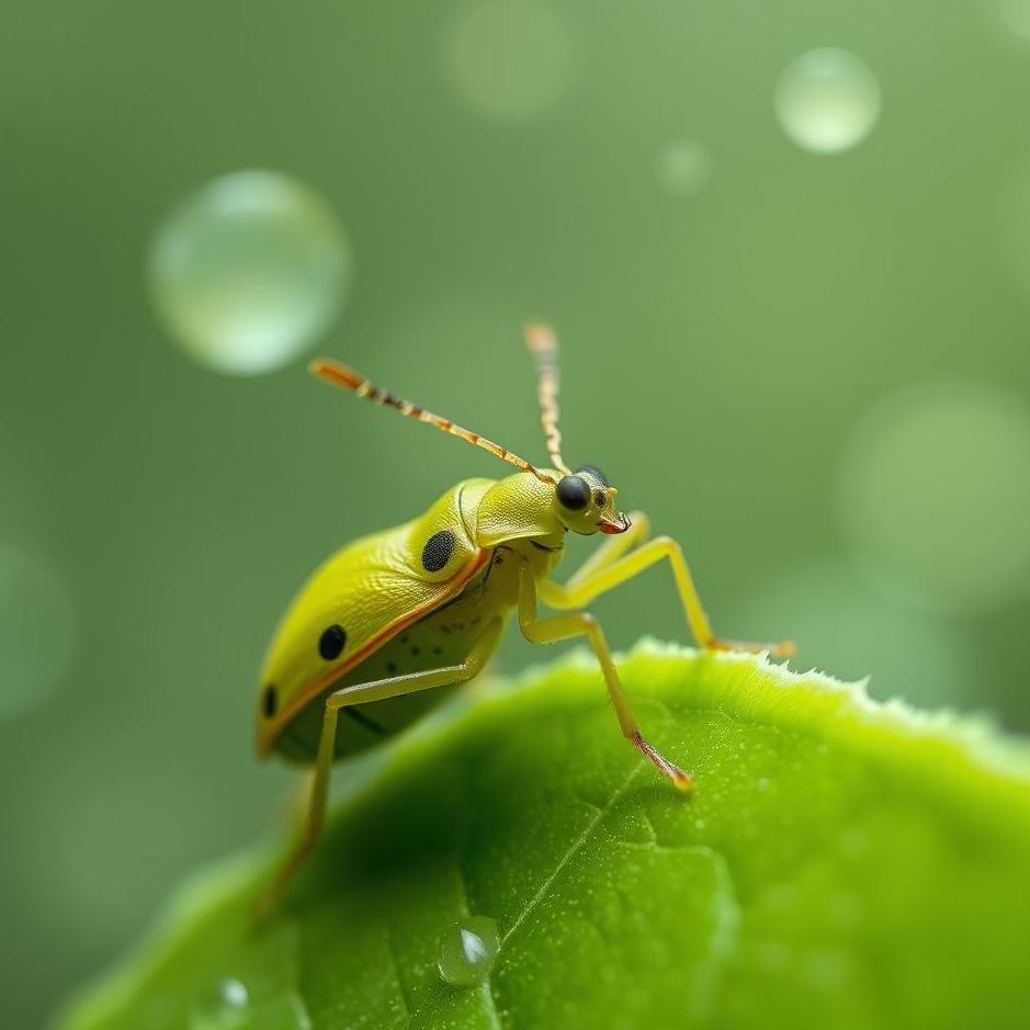 Dream : Small green bug in a dream
