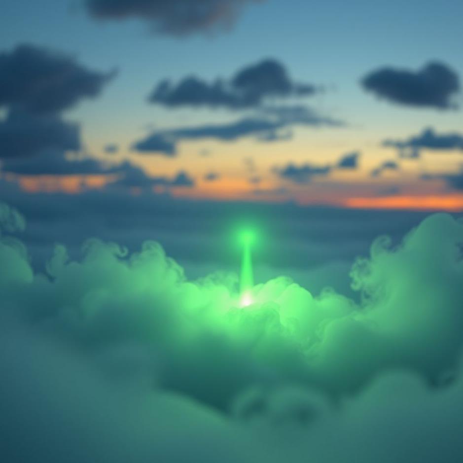 Dream : Small green light in a dream