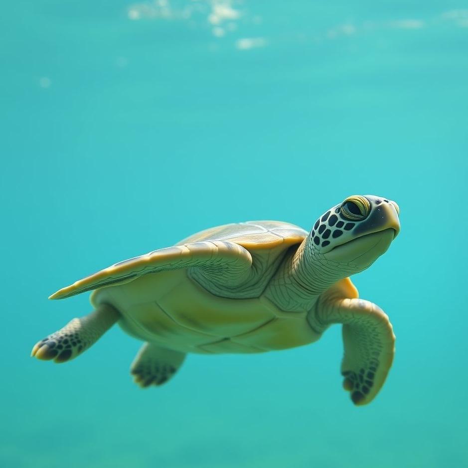 Dream : Small green turtle in a dream
