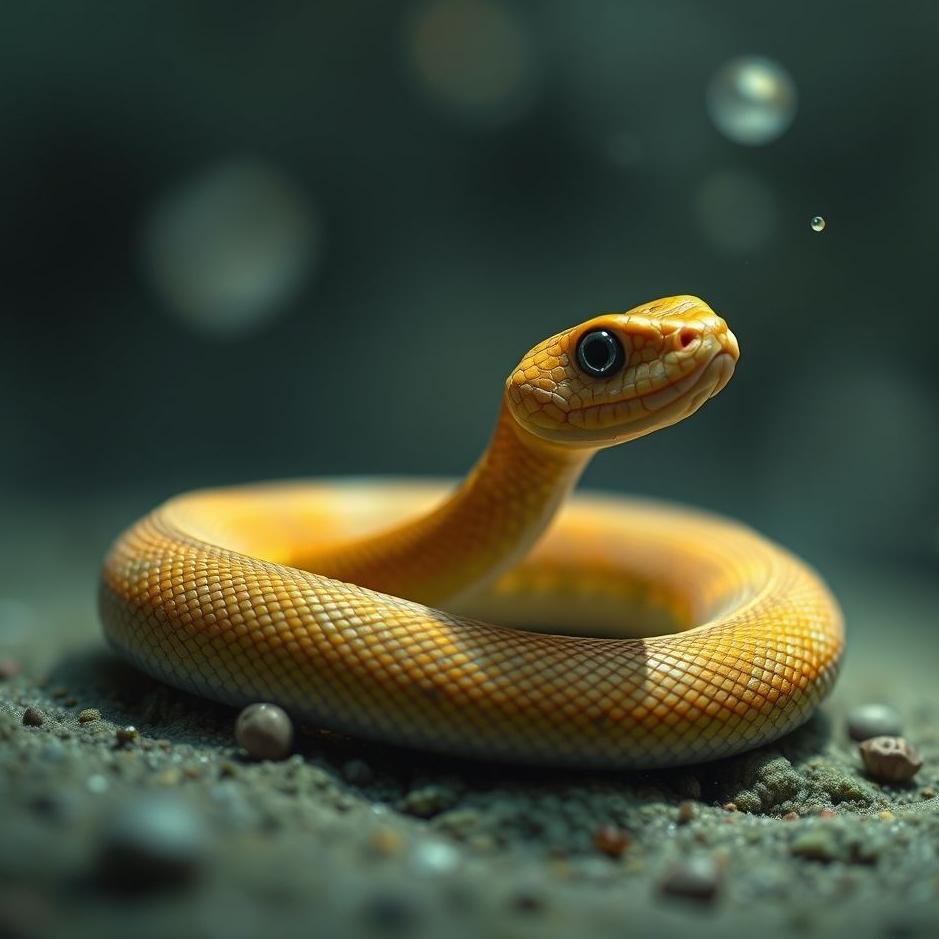 Dream : Small harmless snake in a dream