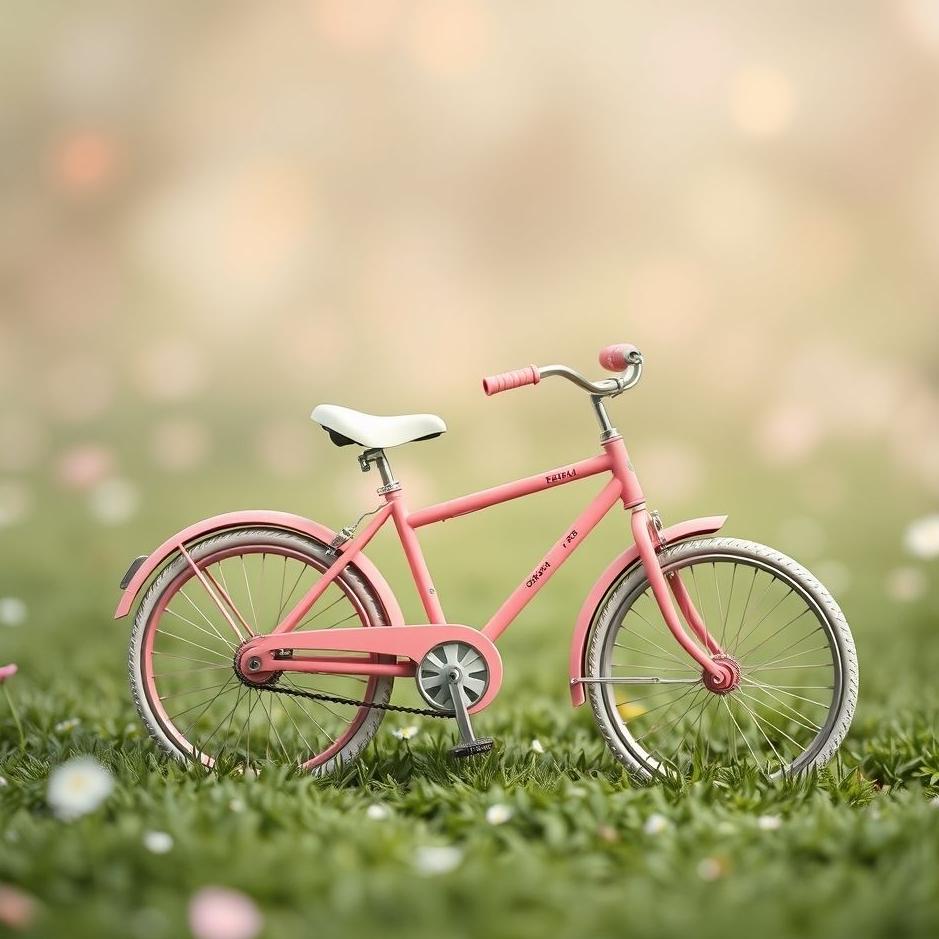 Dream : Small pink bicycle in a dream