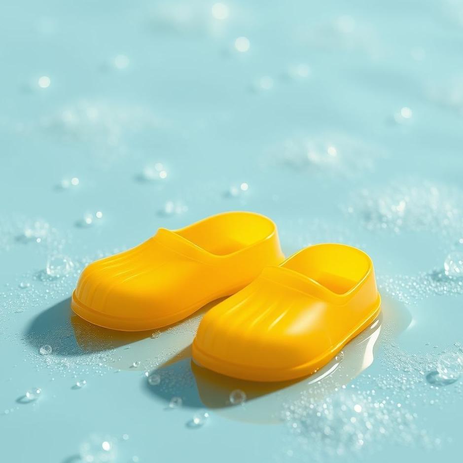 Dream : Small plastic slippers in a dream