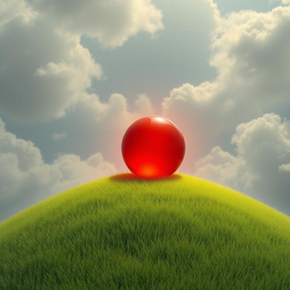 Dream : Small red ball in a dream
