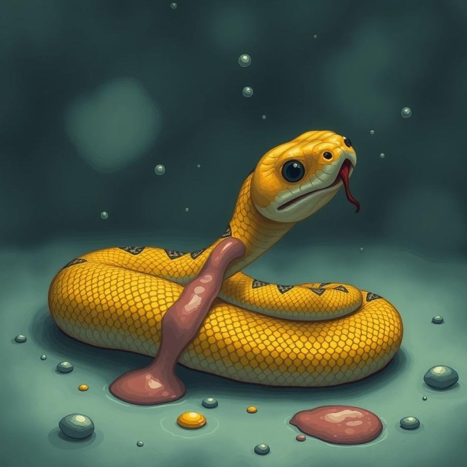 Dream : Small snake vomiting in a dream