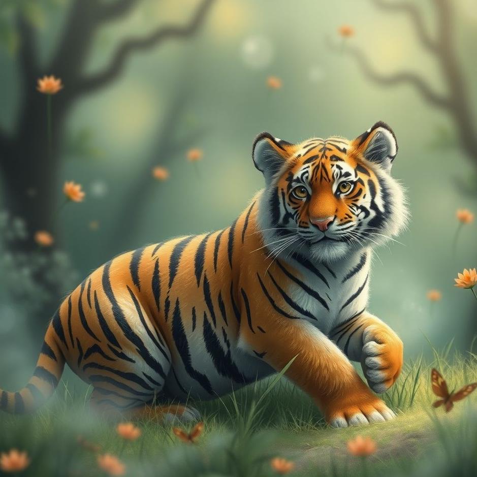 Dream : Small tiger in a dream