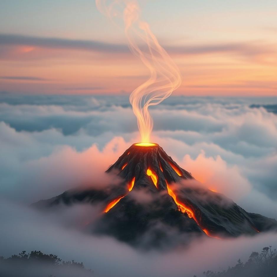 Dream : Small volcano in a dream