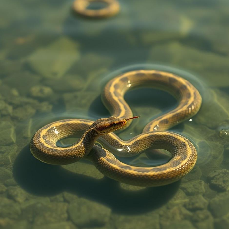 Dream : Small water snakes in a dream