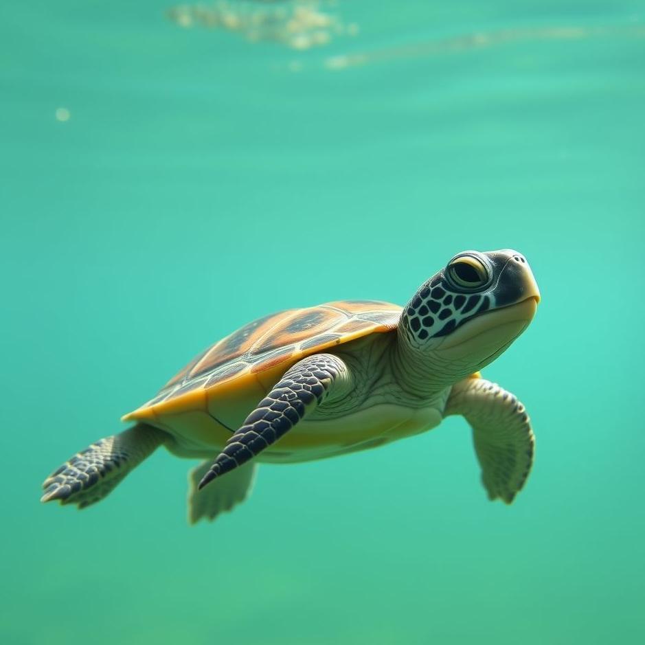 Dream : Small water turtle in a dream