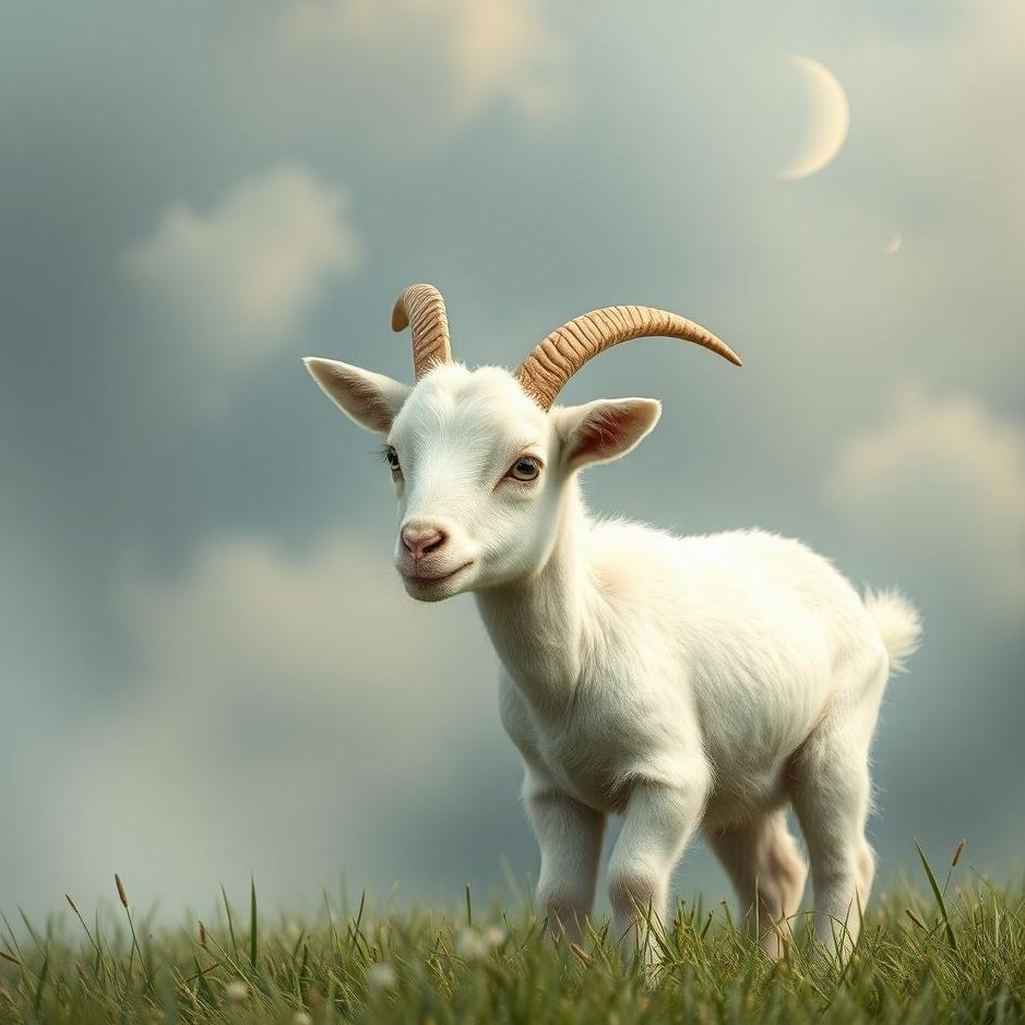 Dream : Small white goat in a dream