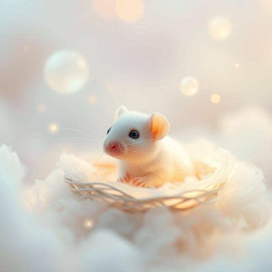 Dream : Small white mouse in a dream