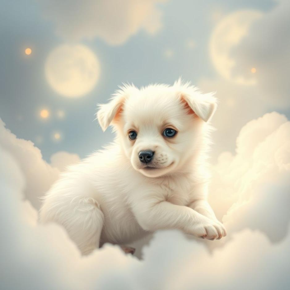 Dream : Small white puppy in a dream