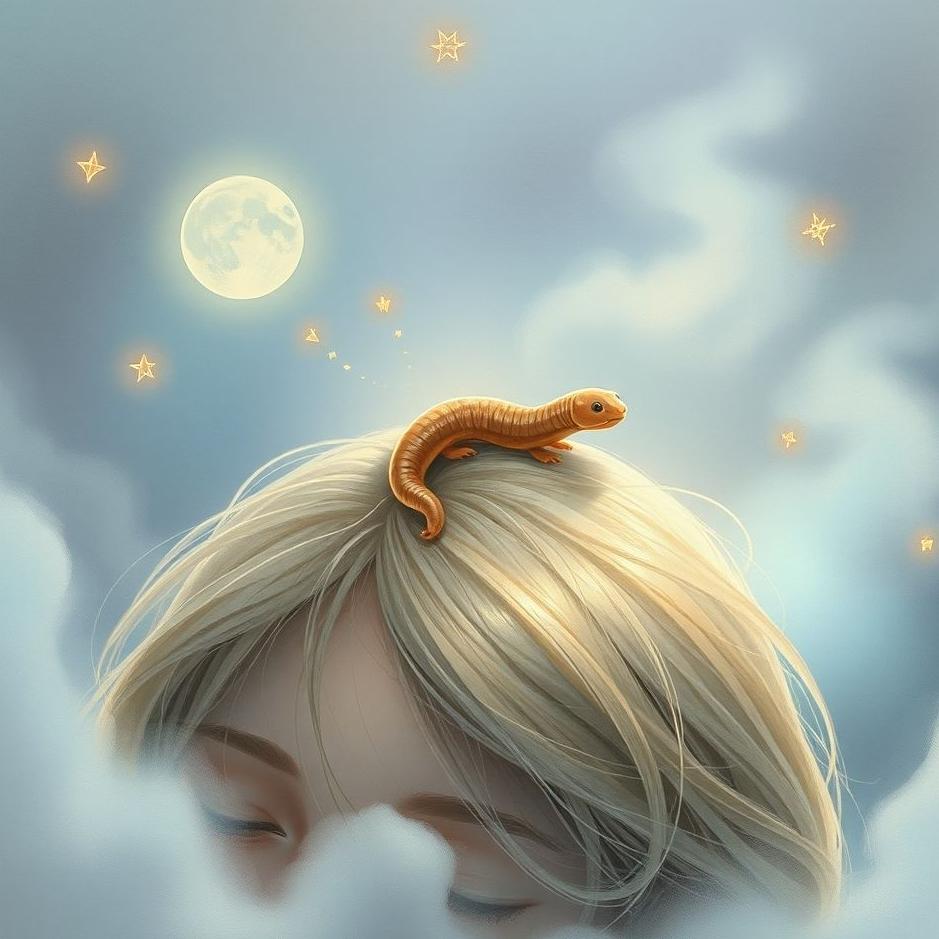 Dream : Small worm on your head in a dream