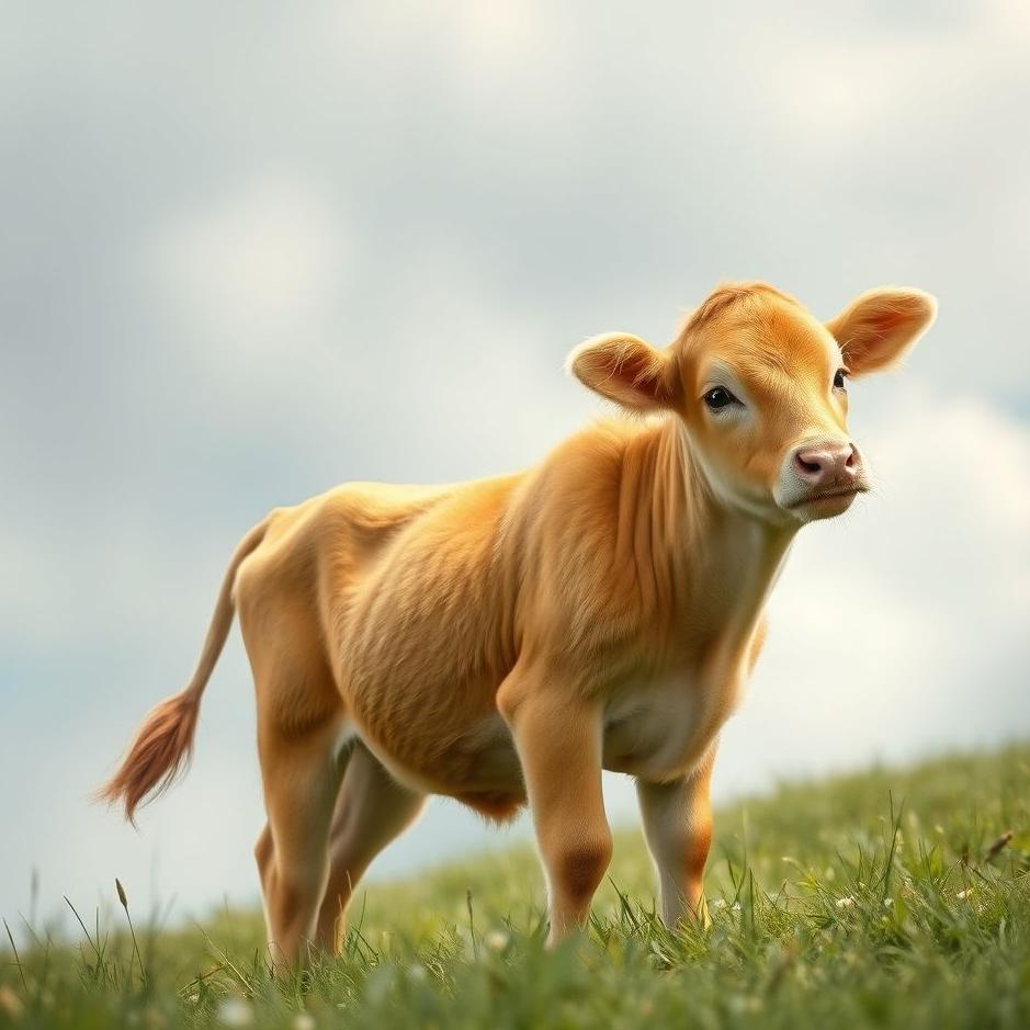 Dream : Small yellow calf in a dream
